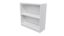 Commercial Bookcase 2 Tier White