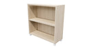 Commercial Bookcase with Feet 2 Tier Aged Ash