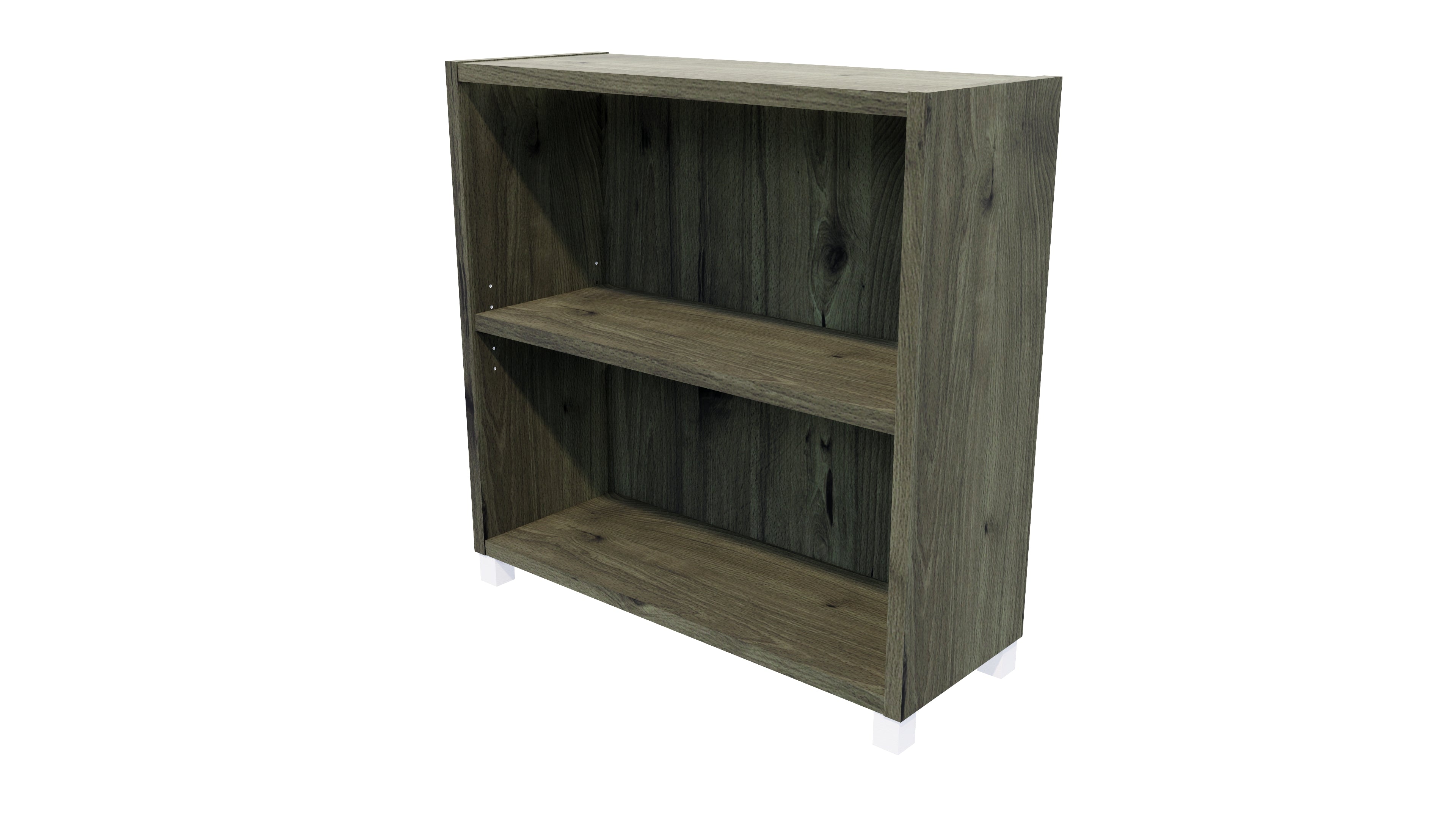 Commercial Bookcase with Feet 2 Tier Coronet Beech