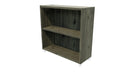 Commercial Bookcase with Feet 2 Tier Coronet Beech