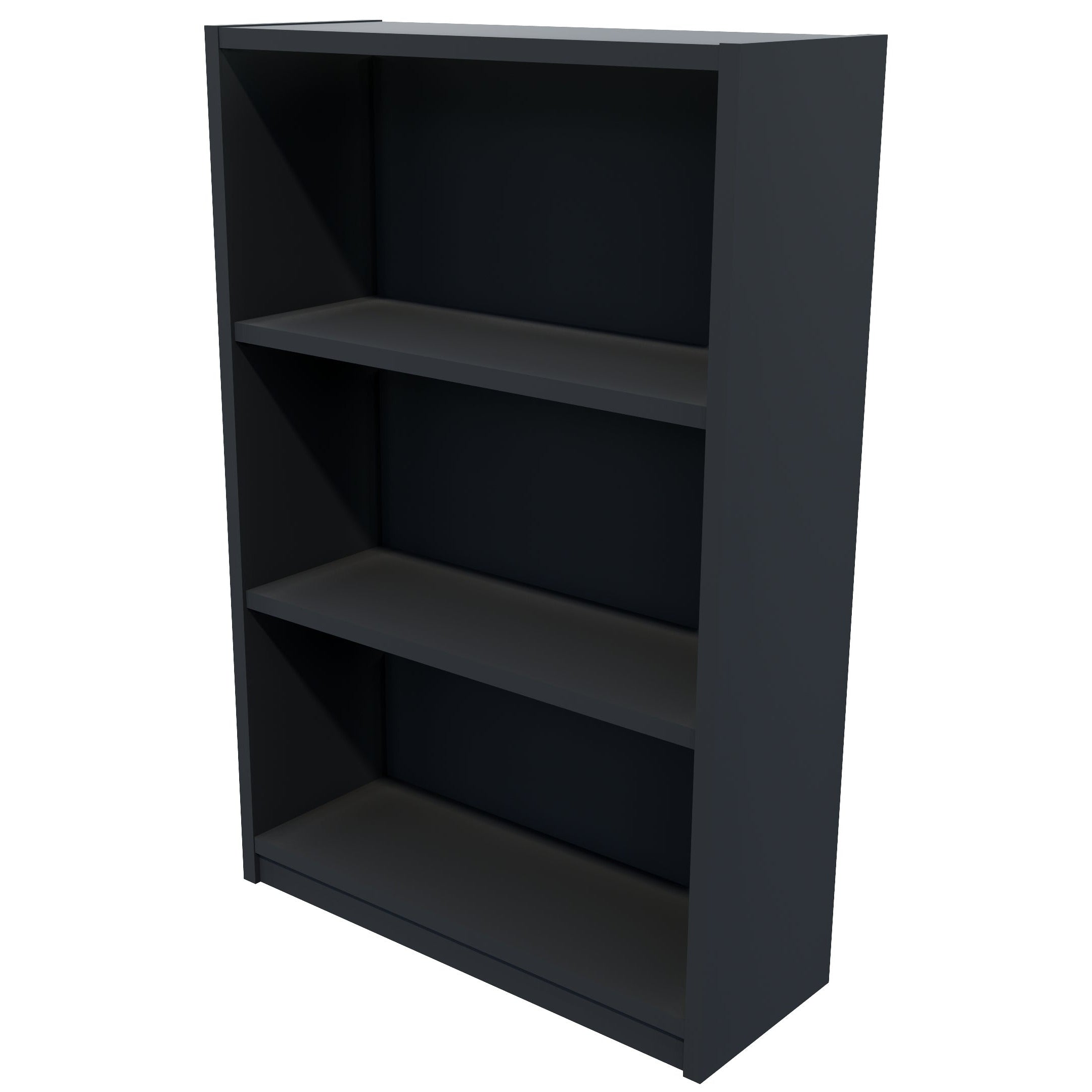 Commercial Bookcase 3 Tier Carbon