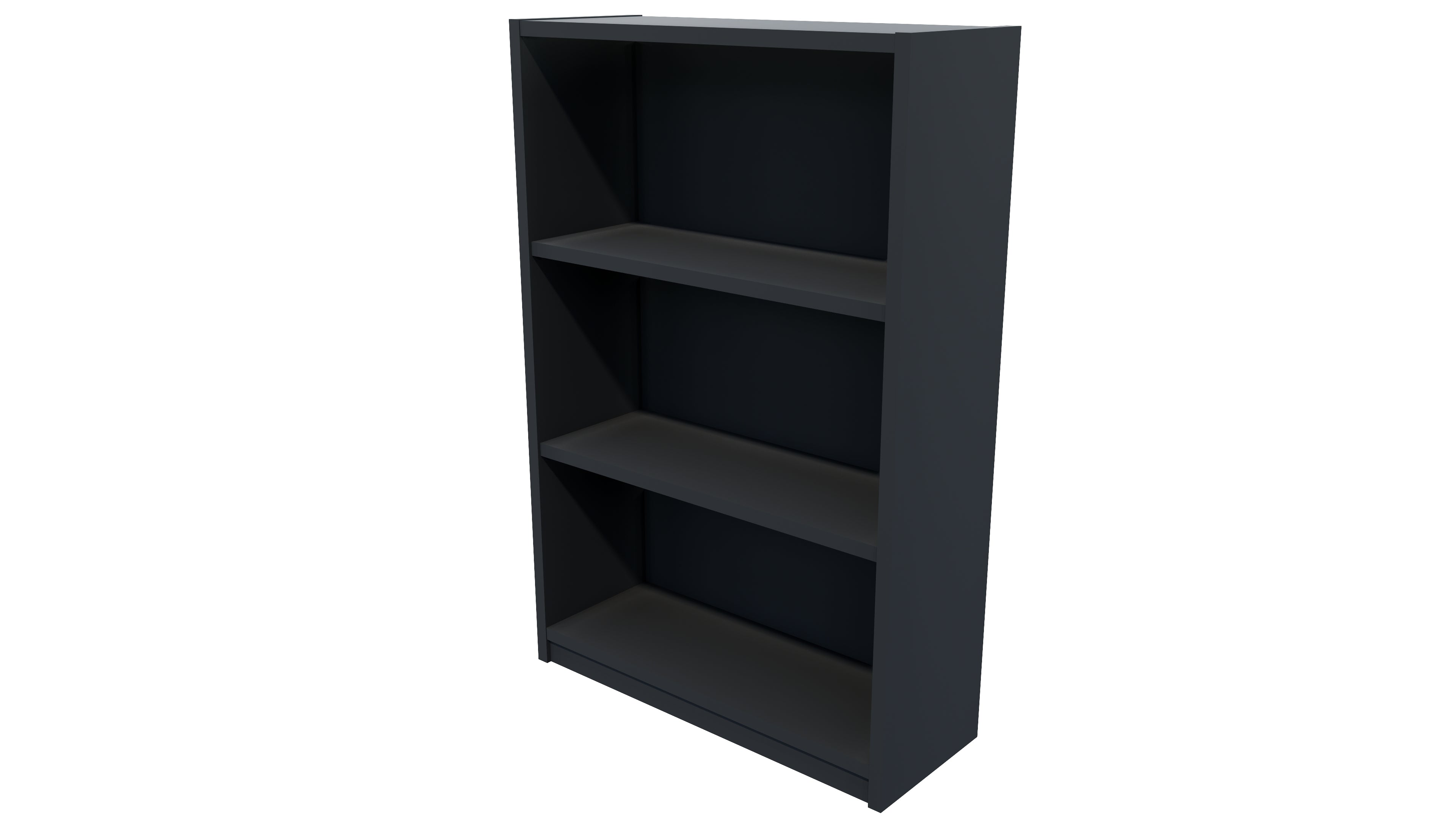 Commercial Bookcase 3 Tier Carbon