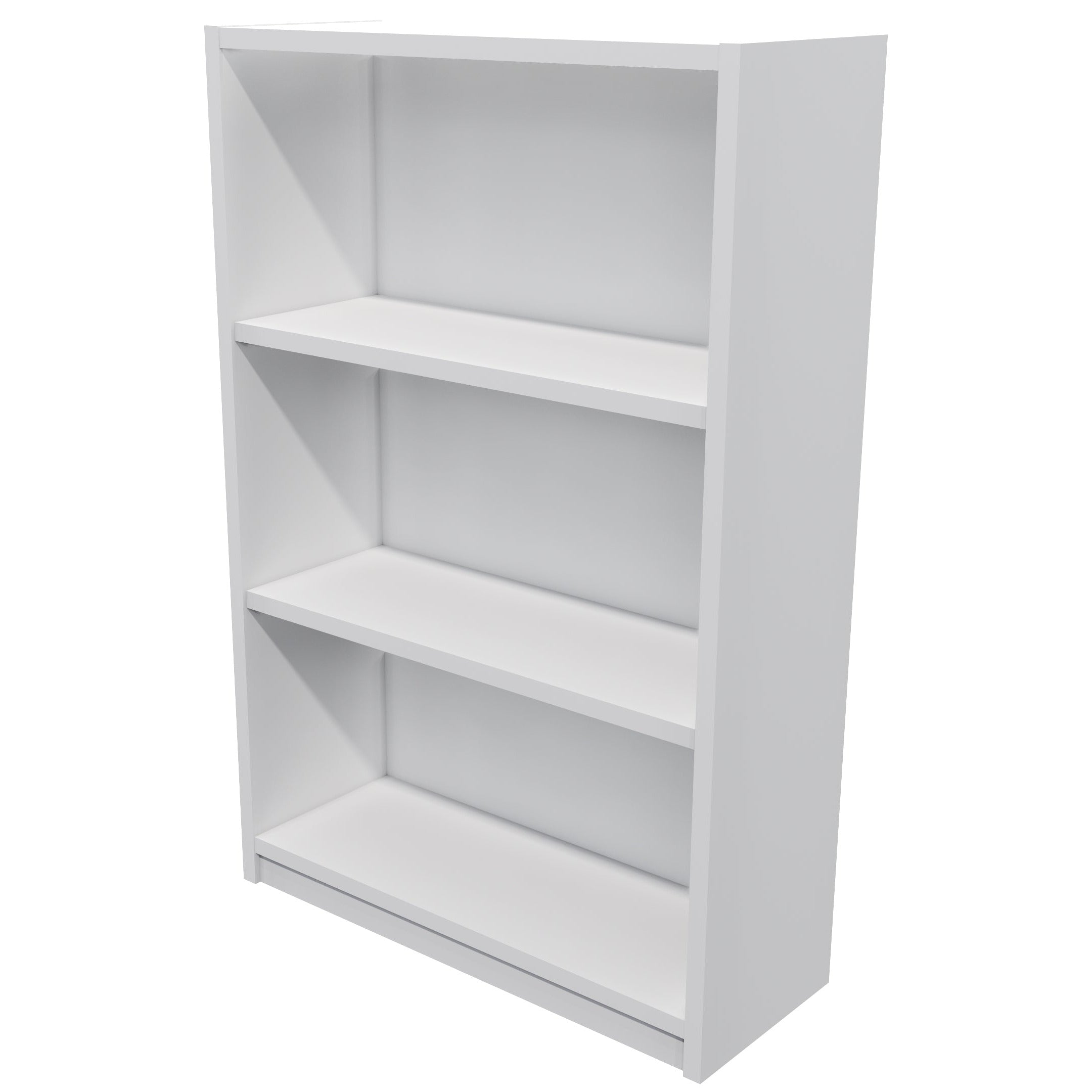 Commercial Bookcase 3 Tier White