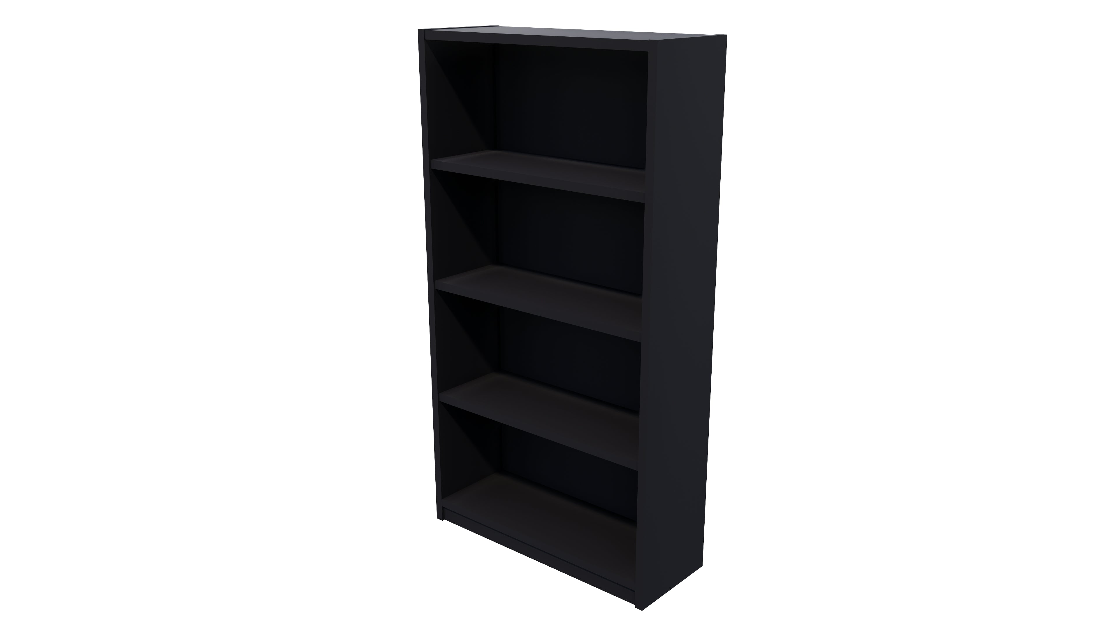 Commercial Bookcase 4 Tier Black