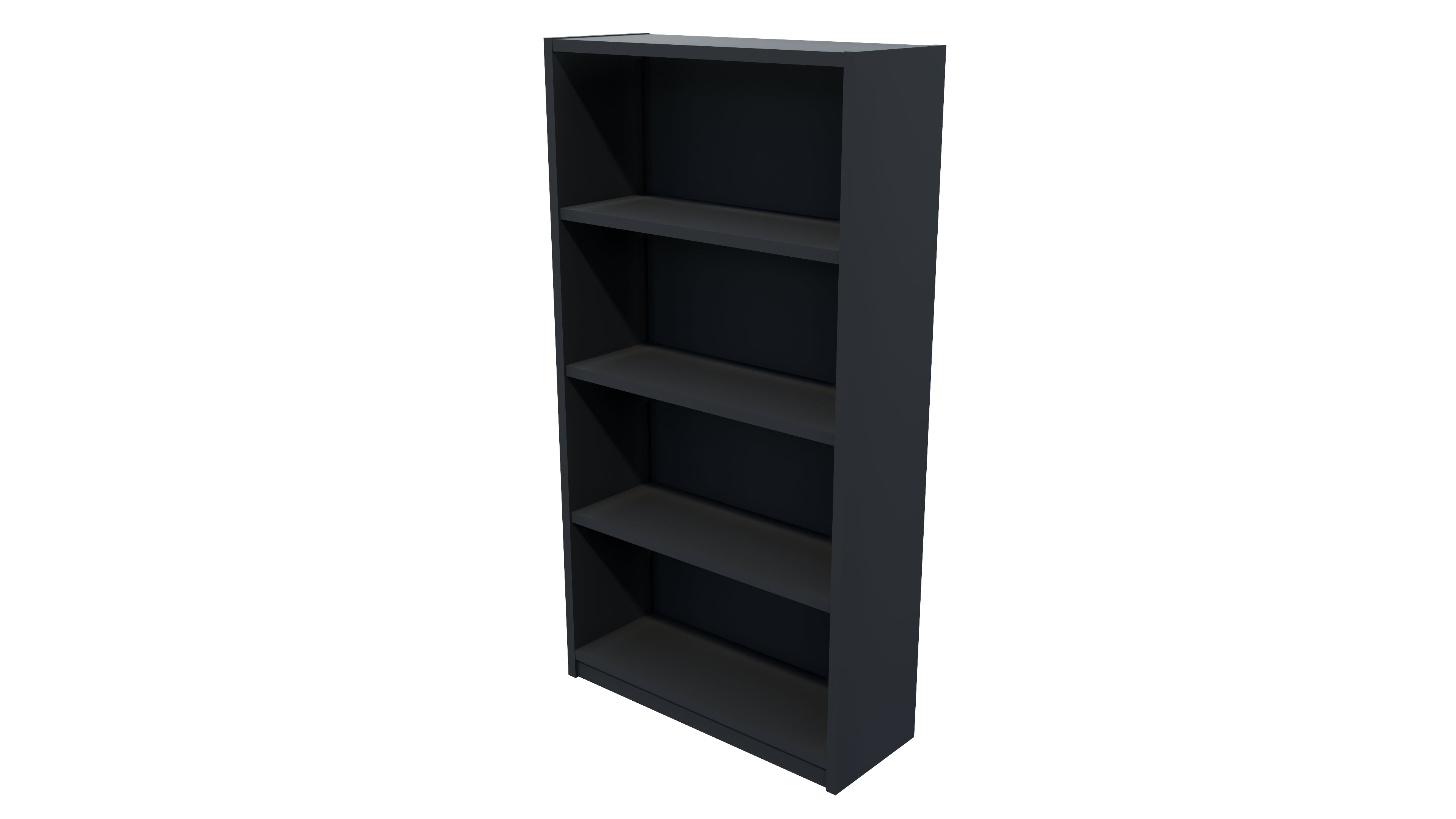 Commercial Bookcase 4 Tier Carbon