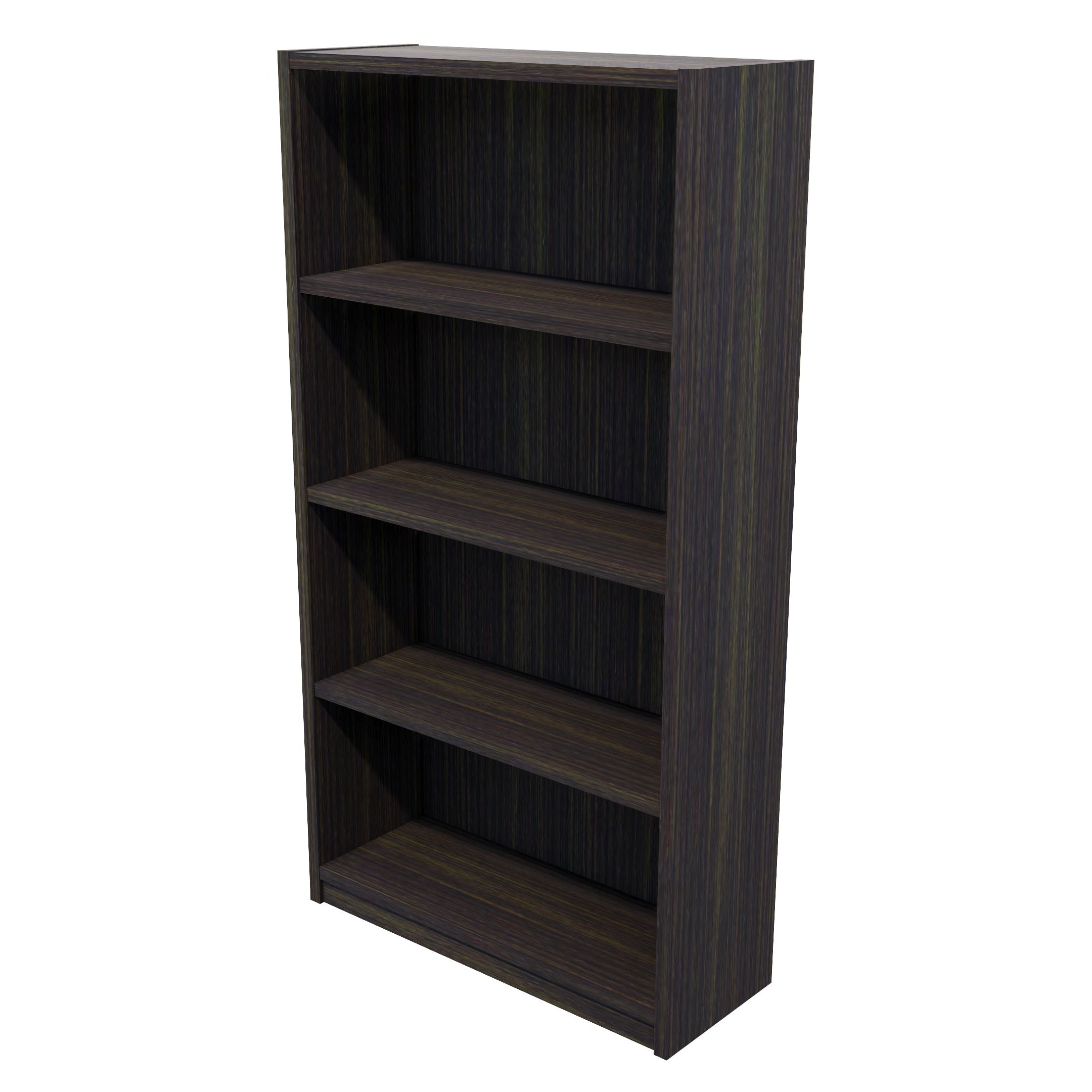 Commercial Bookcase 4 Tier Dark Oak