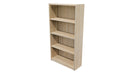 Commercial Bookcase 4 Tier Seasoned Oak