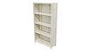 Commercial Bookcase with Feet 4 Tier Coastal Elm