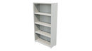 Commercial Bookcase with Feet 4 Tier Seal Grey
