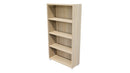 Commercial Bookcase with Feet 4 Tier Seasoned Oak