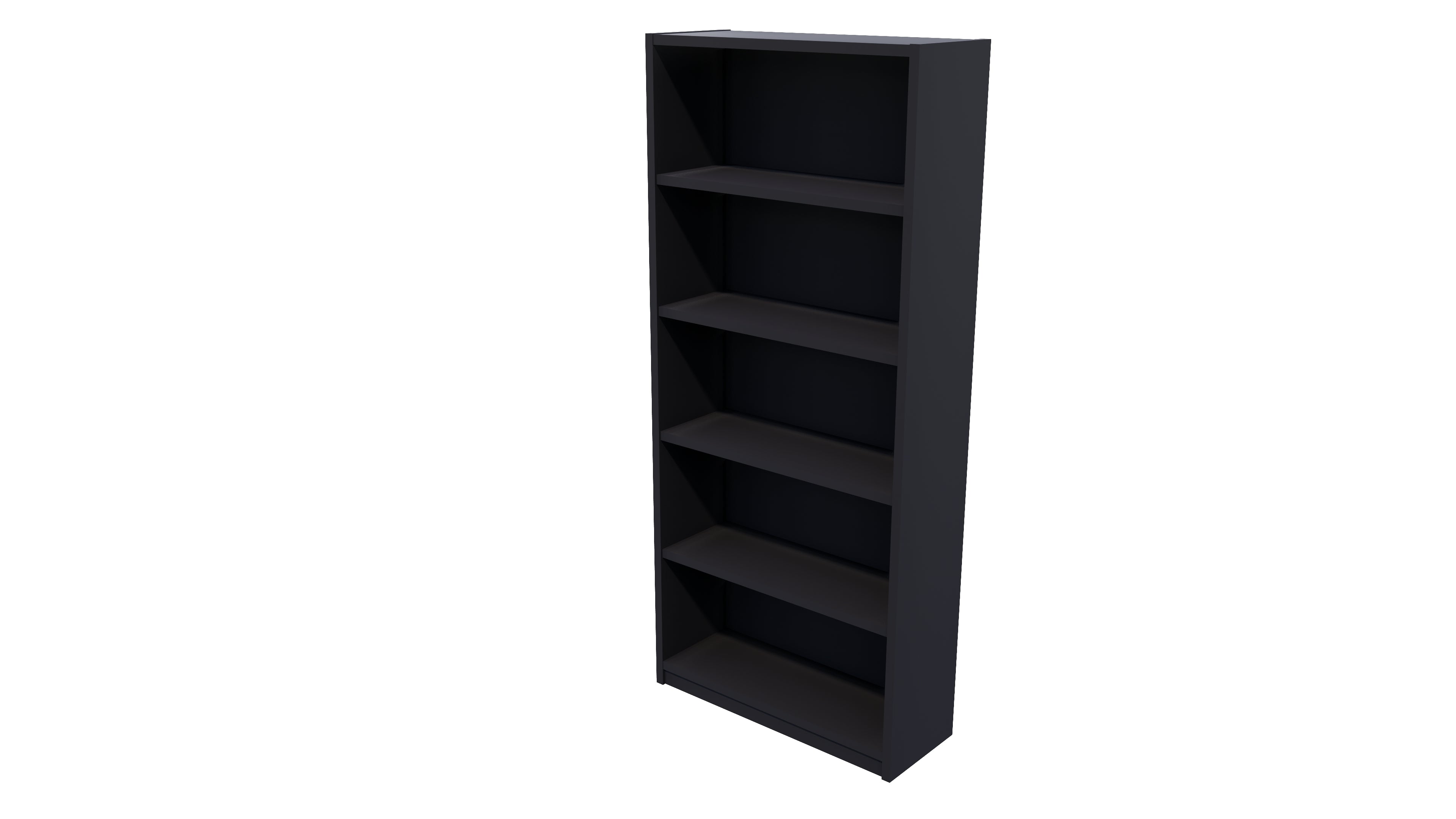Commercial Bookcase 5 Tier Black