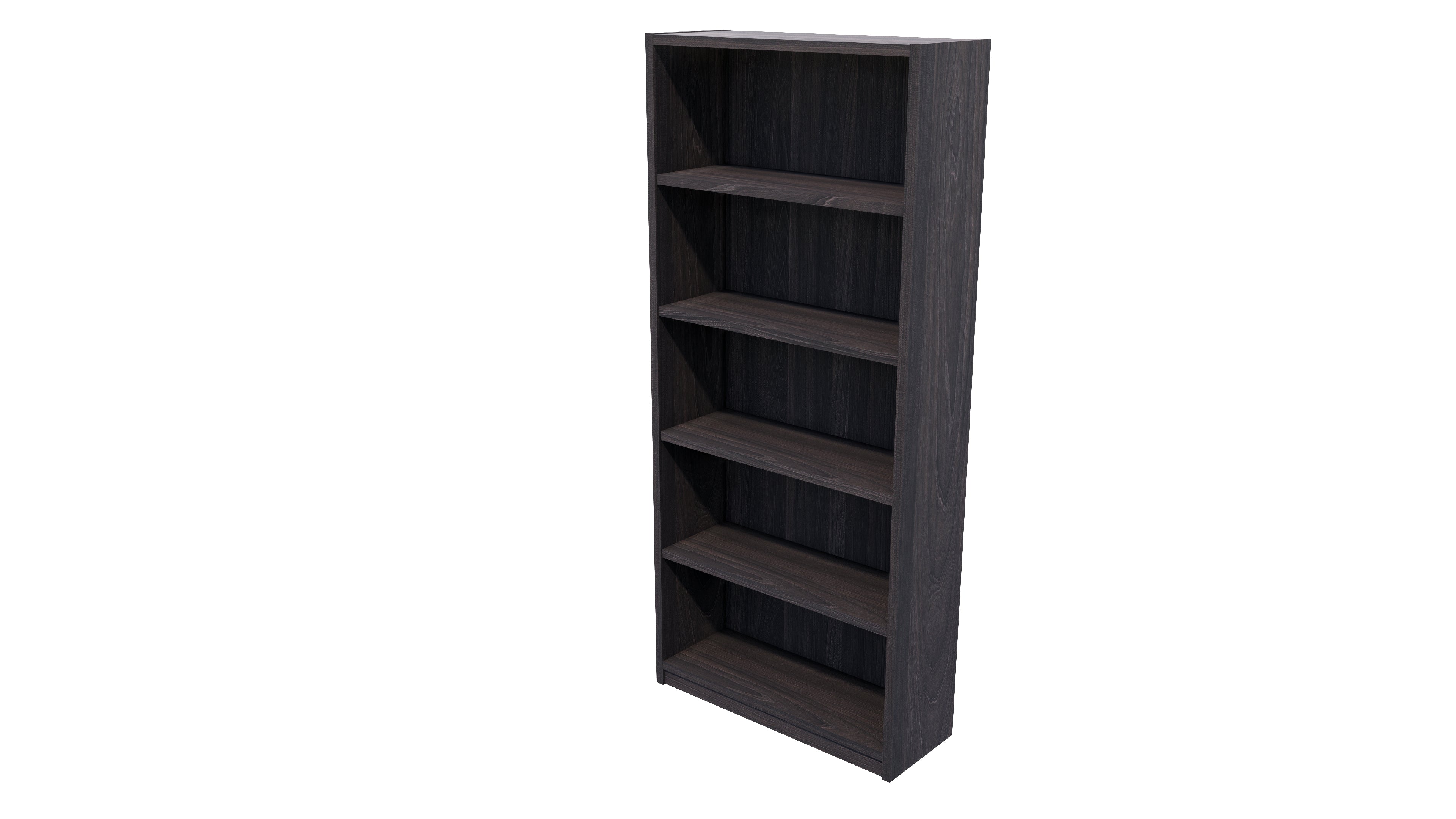 Commercial Bookcase 5 Tier Fiordland Elm