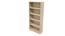 Commercial Bookcase 5 Tier Seasoned Oak