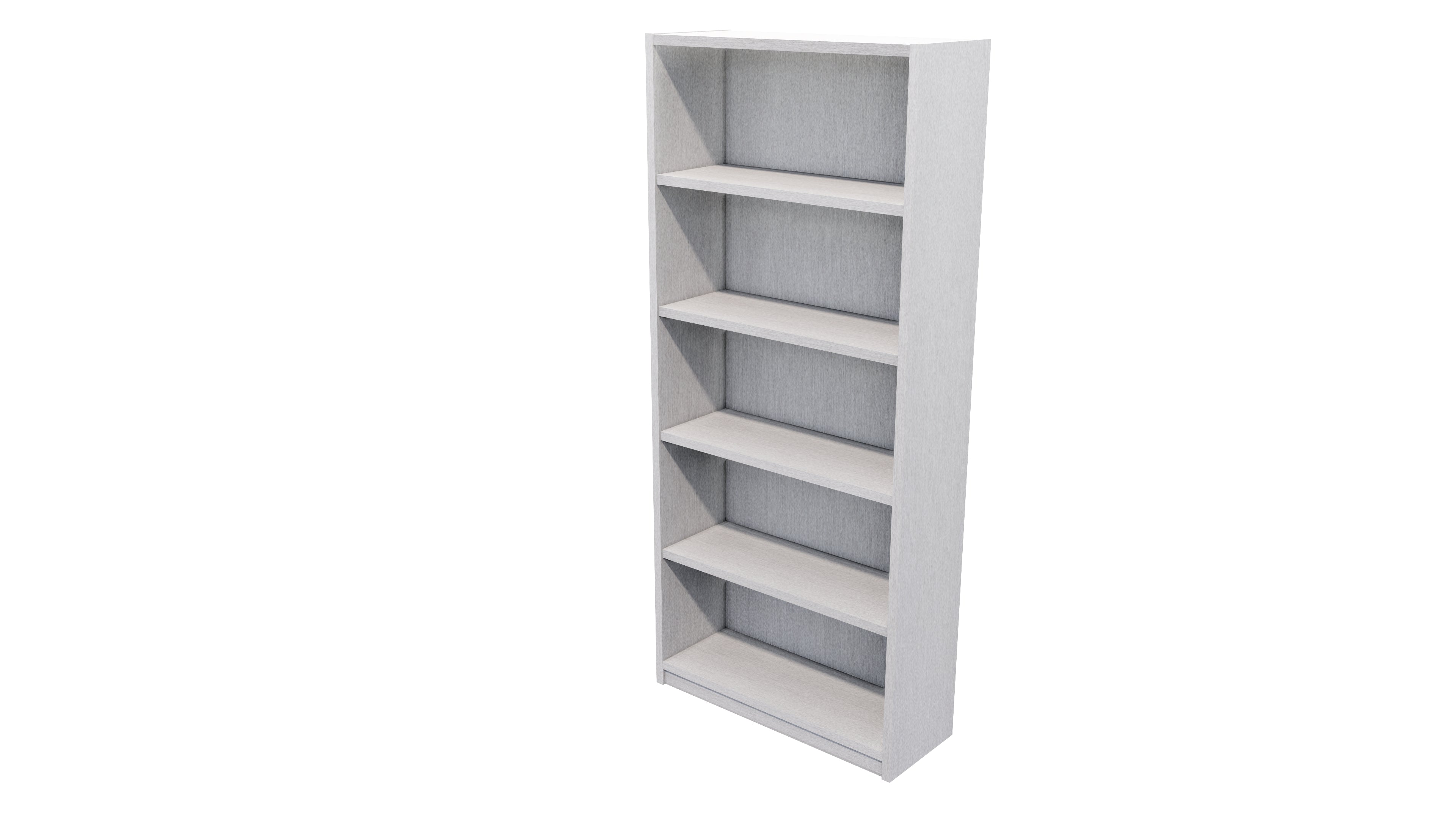 Commercial Bookcase 5 Tier Silver Haze