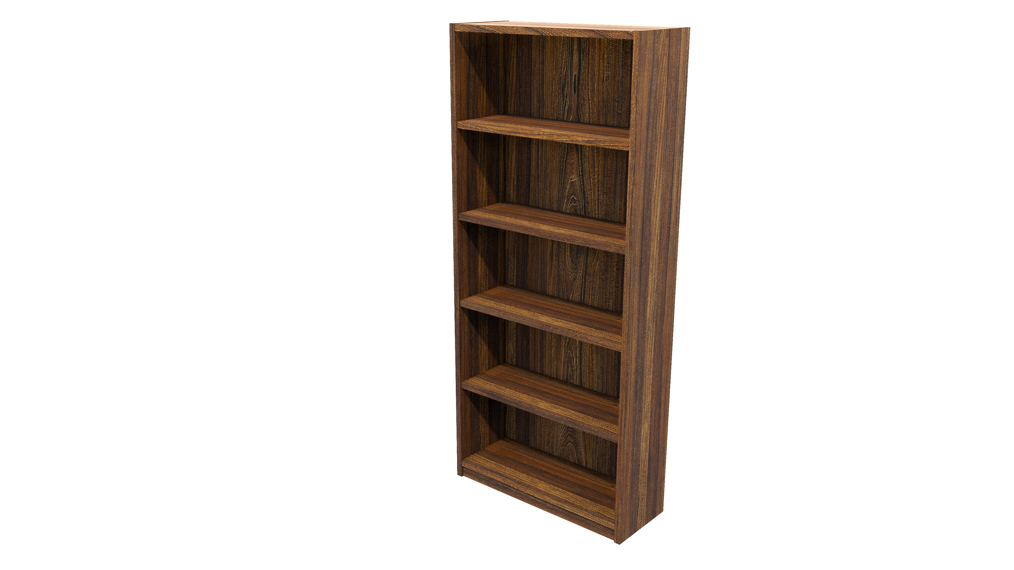 Commercial Bookcase 5 Tier Tasman Elm
