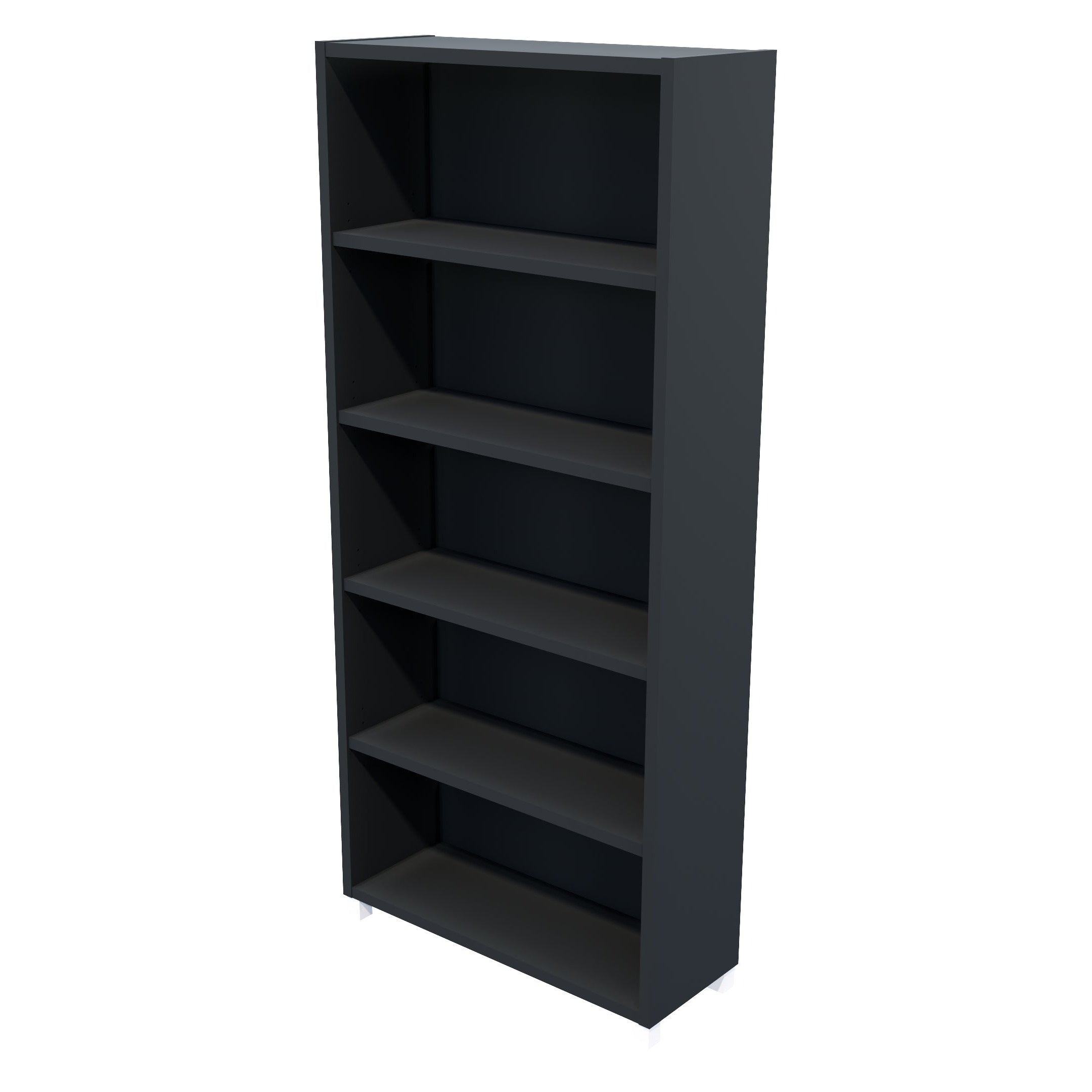 Commercial Bookcase with Feet 5 Tier / Carbon