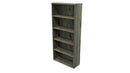 Commercial Bookcase with Feet 5 Tier Coronet Beech