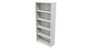 Commercial Bookcase with Feet 5 Tier Seal Grey