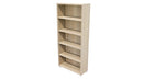 Commercial Bookcase with Feet 5 Tier Seasoned Oak