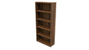 Commercial Bookcase with Feet 5 Tier Tasman Elm