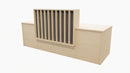 Canterbury Reception Desk Aged Ash + Black
