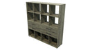 Cubby Storage Unit 12 Cube 4 Drawers Coronet Beech