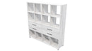 Cubby Storage Unit 12 Cube 4 Drawers Nordic Pine
