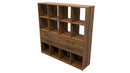 Cubby Storage Unit 12 Cube 4 Drawers Tasman Elm