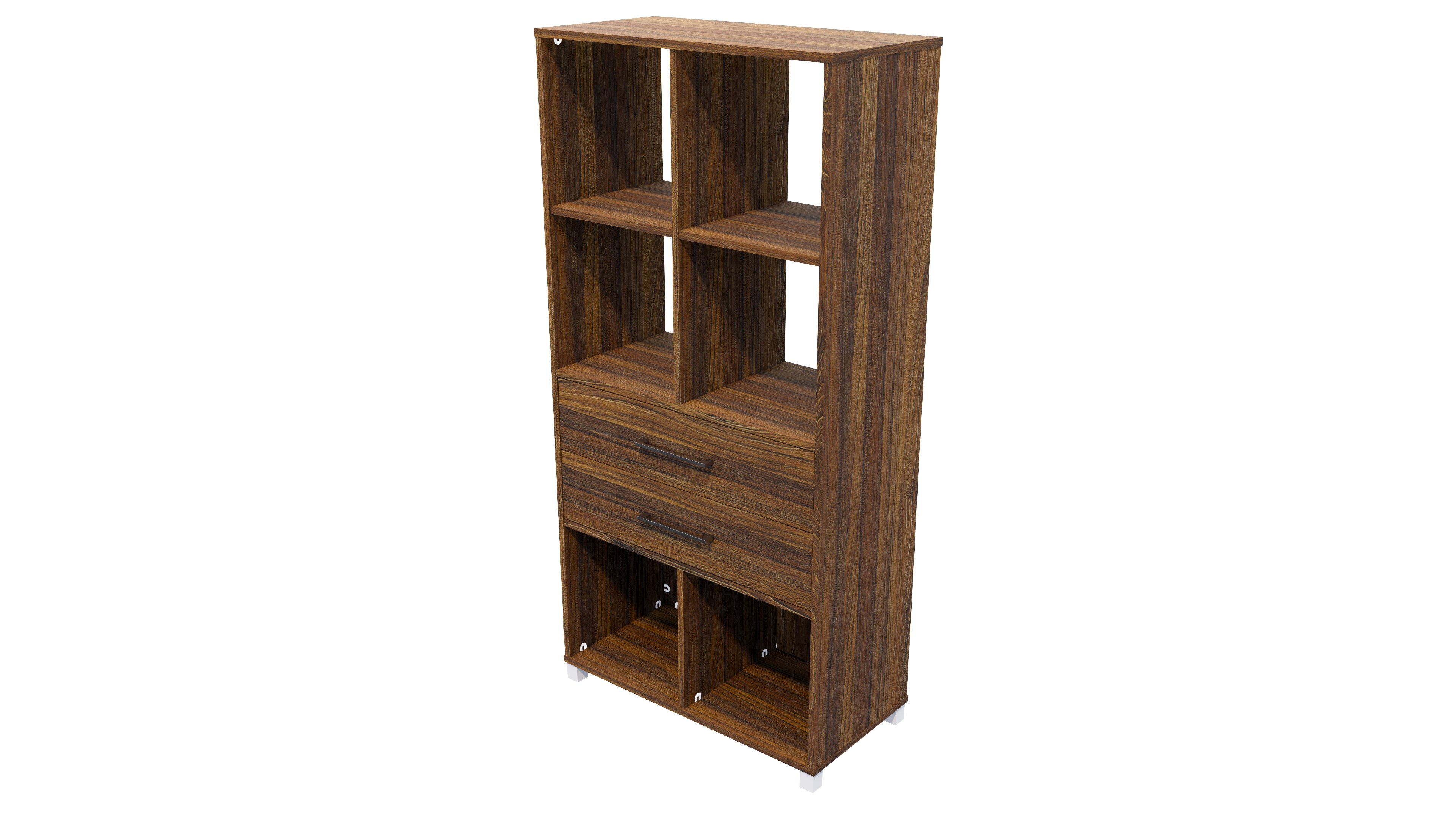 Cubby Hole 6 Cube 2 Drawers Tasman Elm