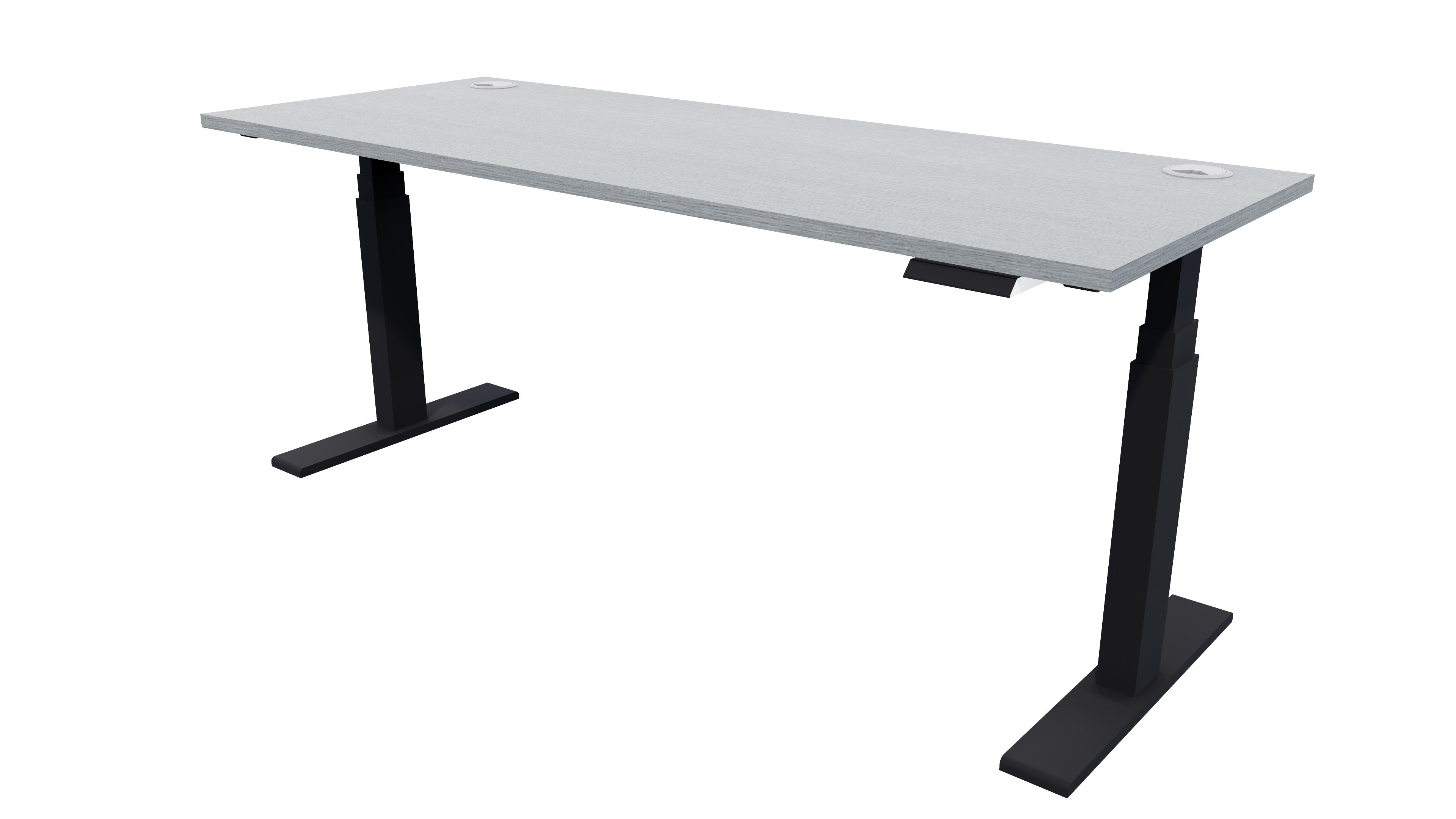 Rise Electric Adjustable Stand Up Desk 1500x700 New Graphite