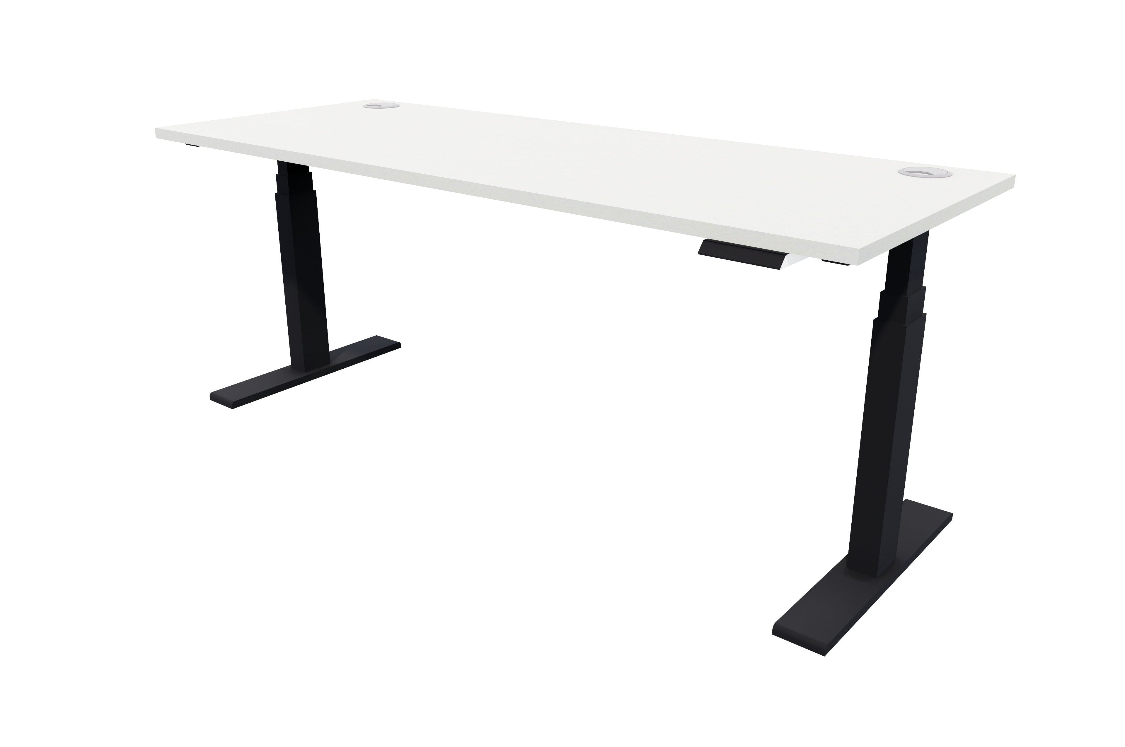 Zealand Electric Standing Desk 1500x700 Black Seal Grey