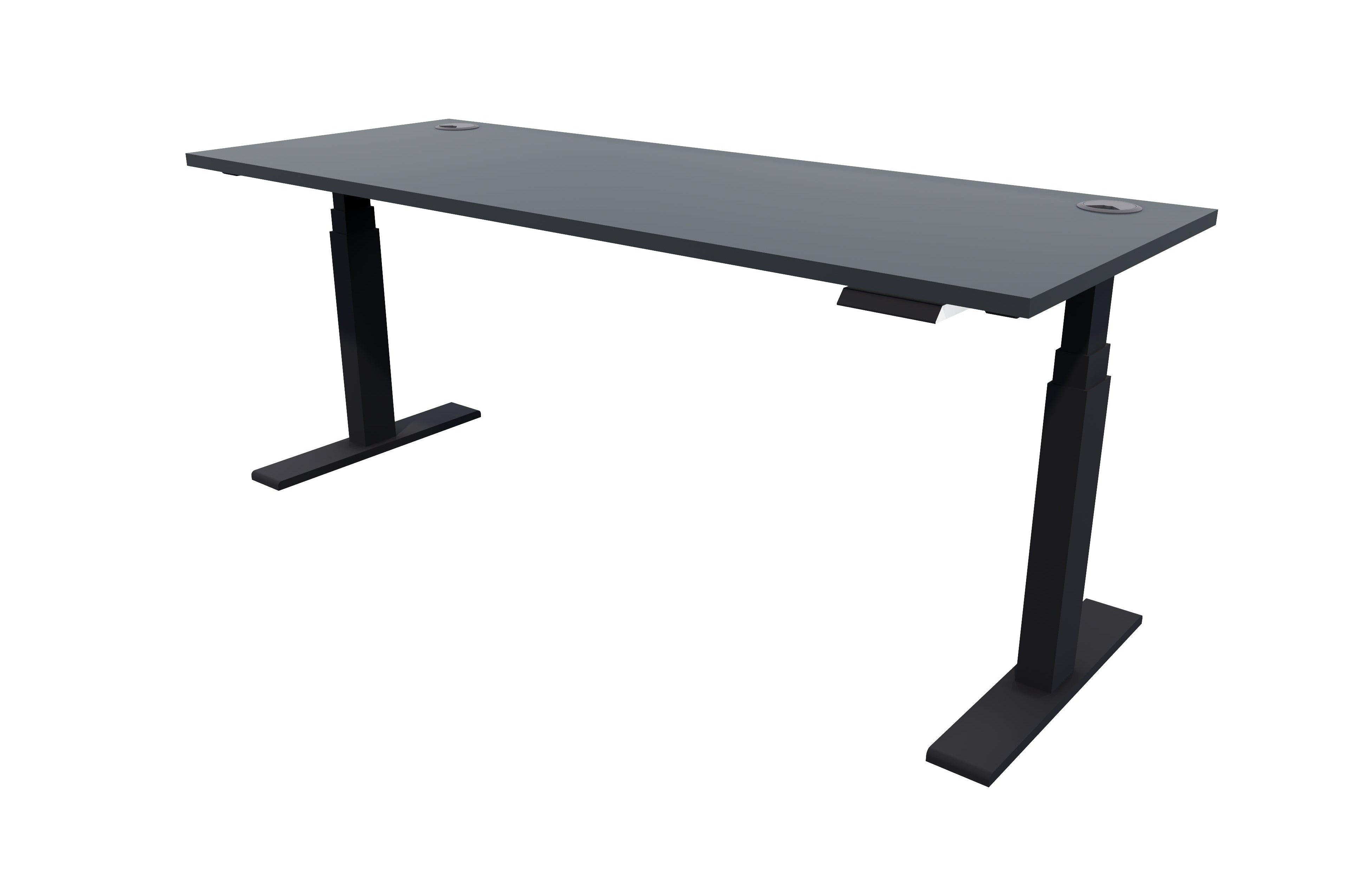Zealand Electric Standing Desk 1800x700 Black Carbon