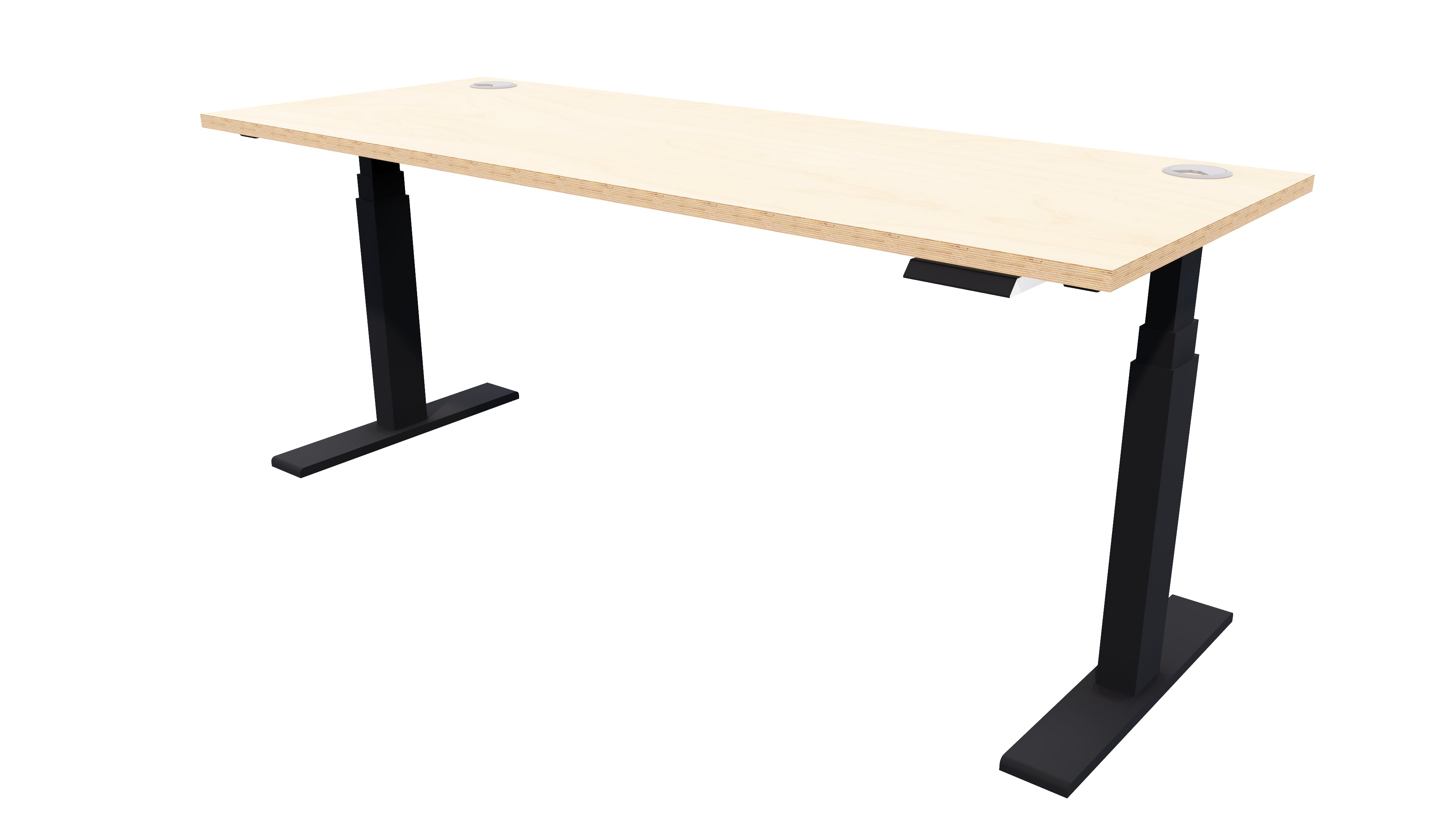 Zealand Electric Standing Desk 1800x700 Black Premium Ply
