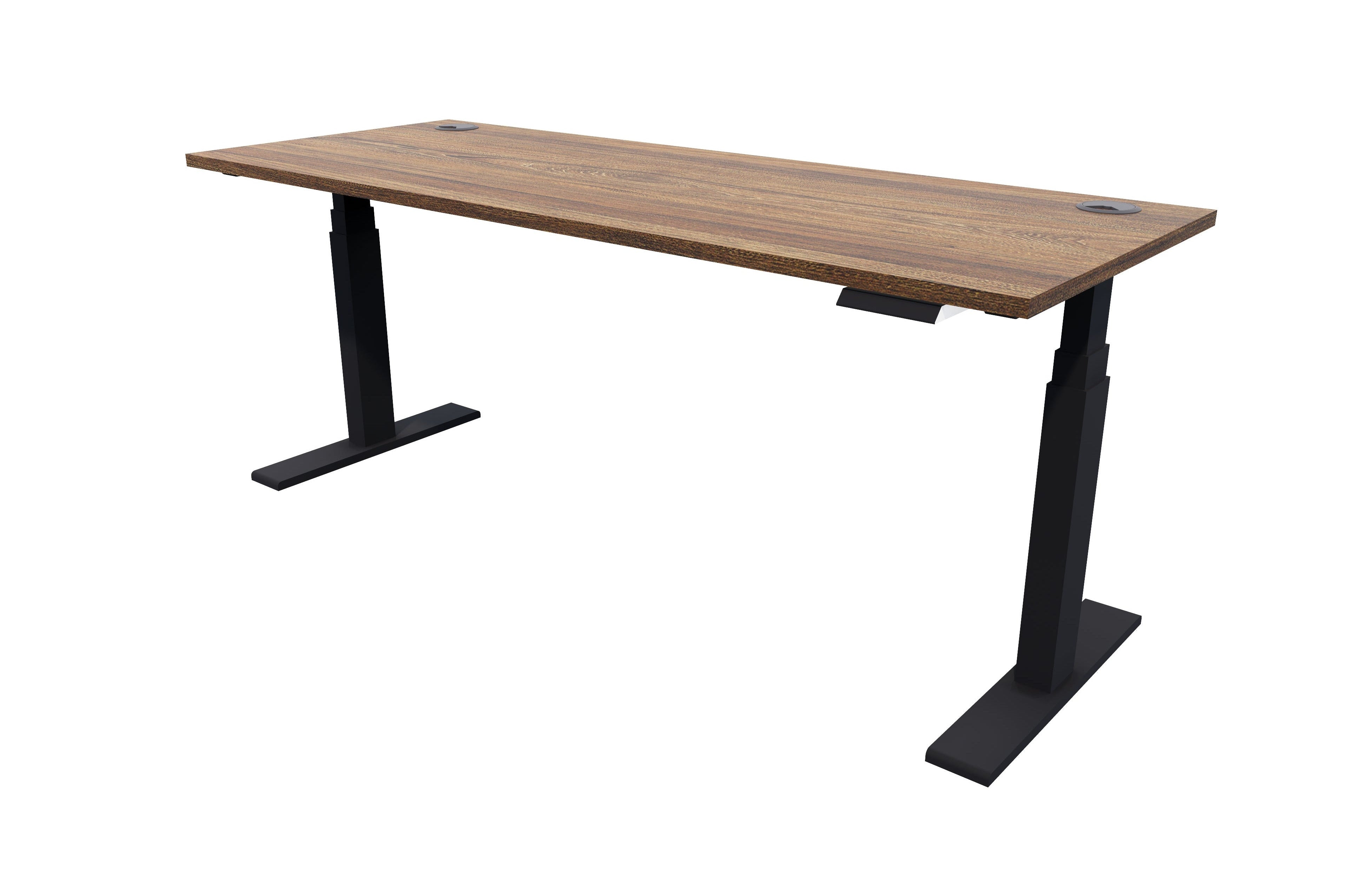 Zealand Electric Standing Desk 1800x700 Black Tasman Elm