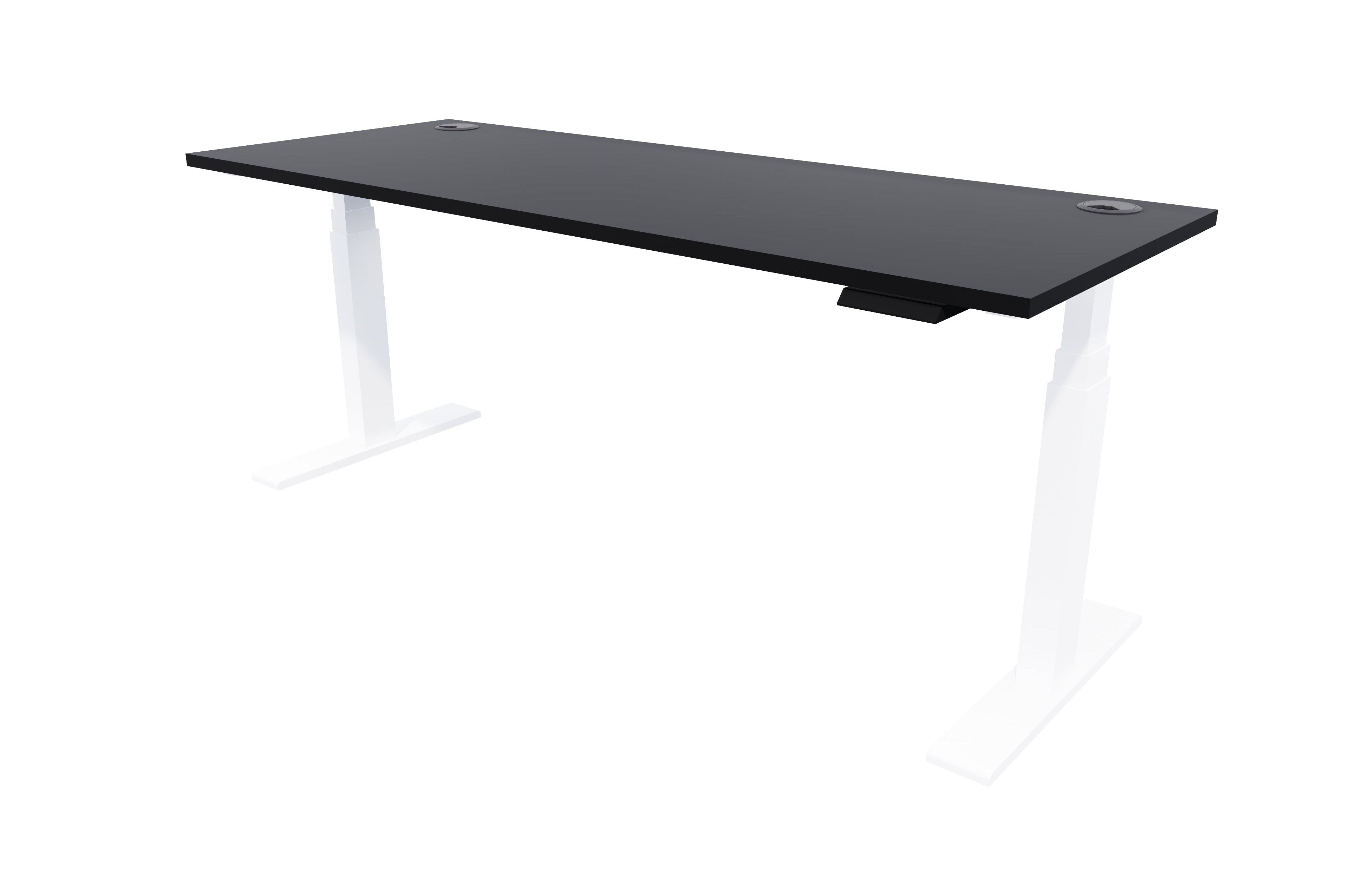 Zealand Electric Standing Desk 1800x700 White Black