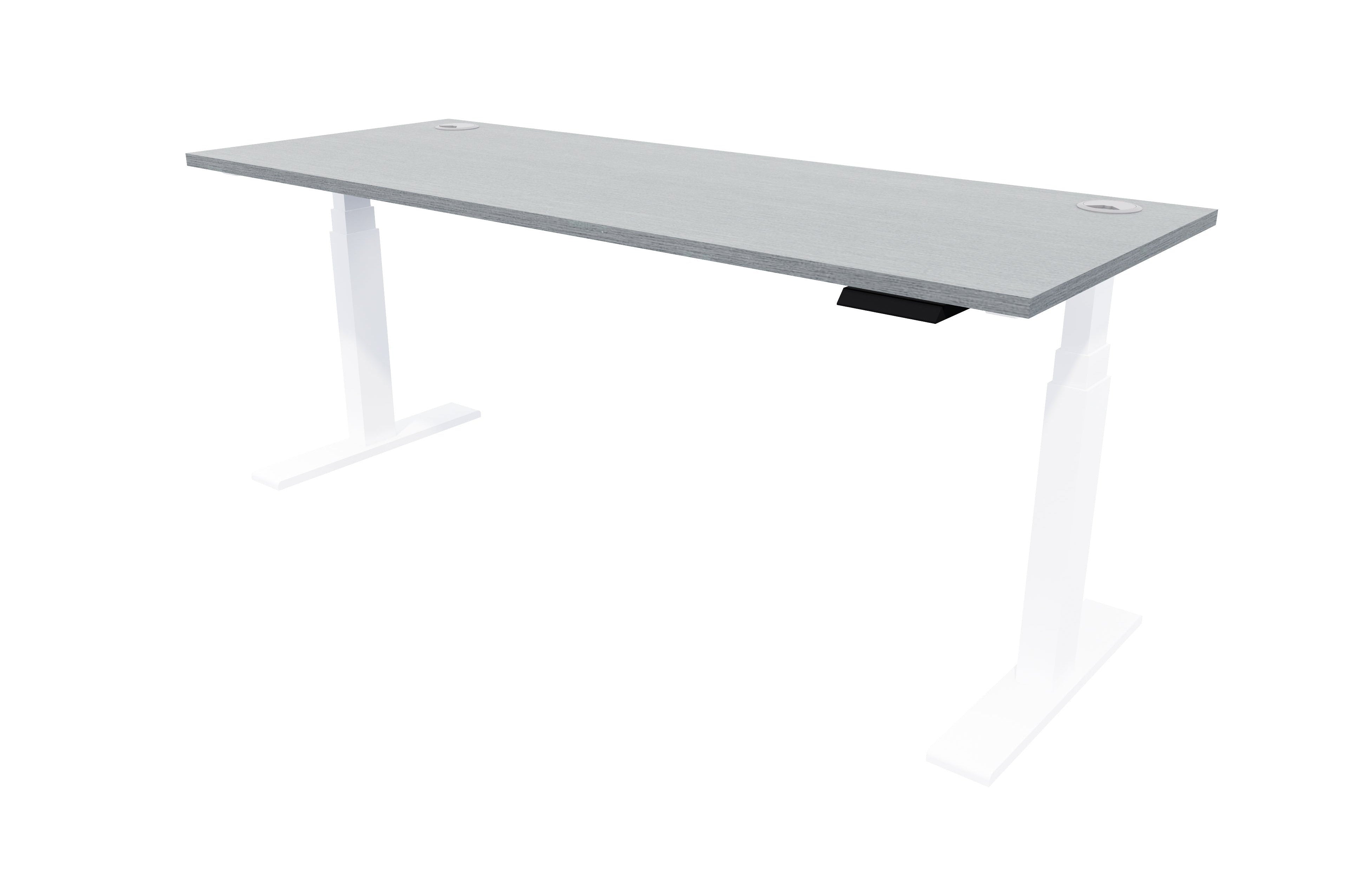 Zealand Electric Standing Desk 1800x700 White New Graphite