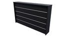 Flute Reception Desk 1500 Black