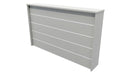 Flute Reception Desk 1700 Seal Grey
