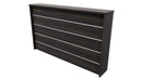 Flute Reception Desk 1800 Dark Oak
