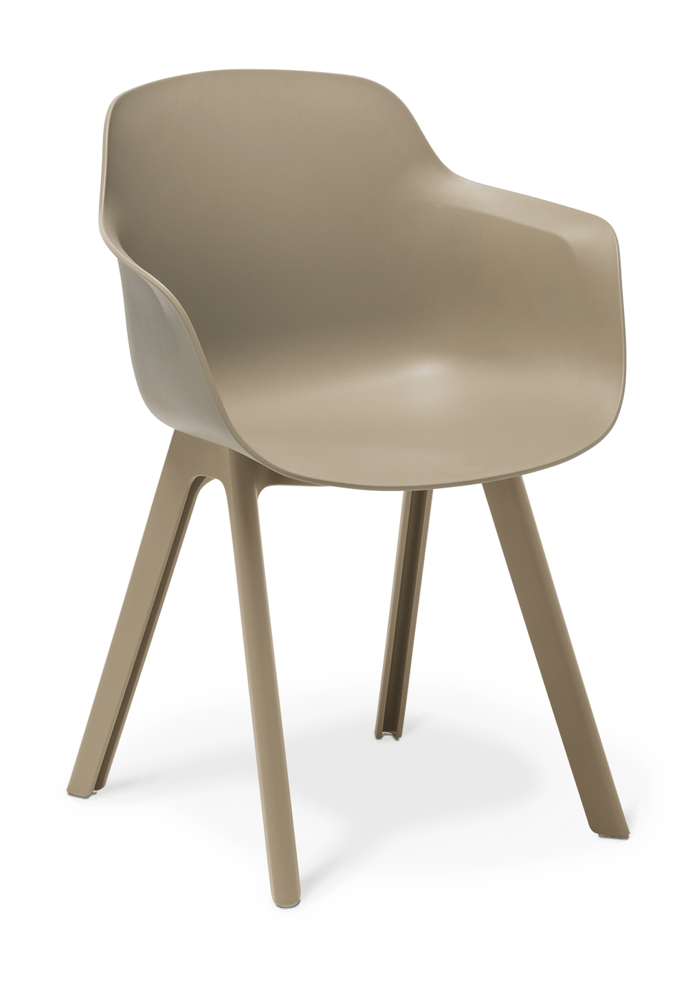 Loria 4-Leg Chair Taupe / With