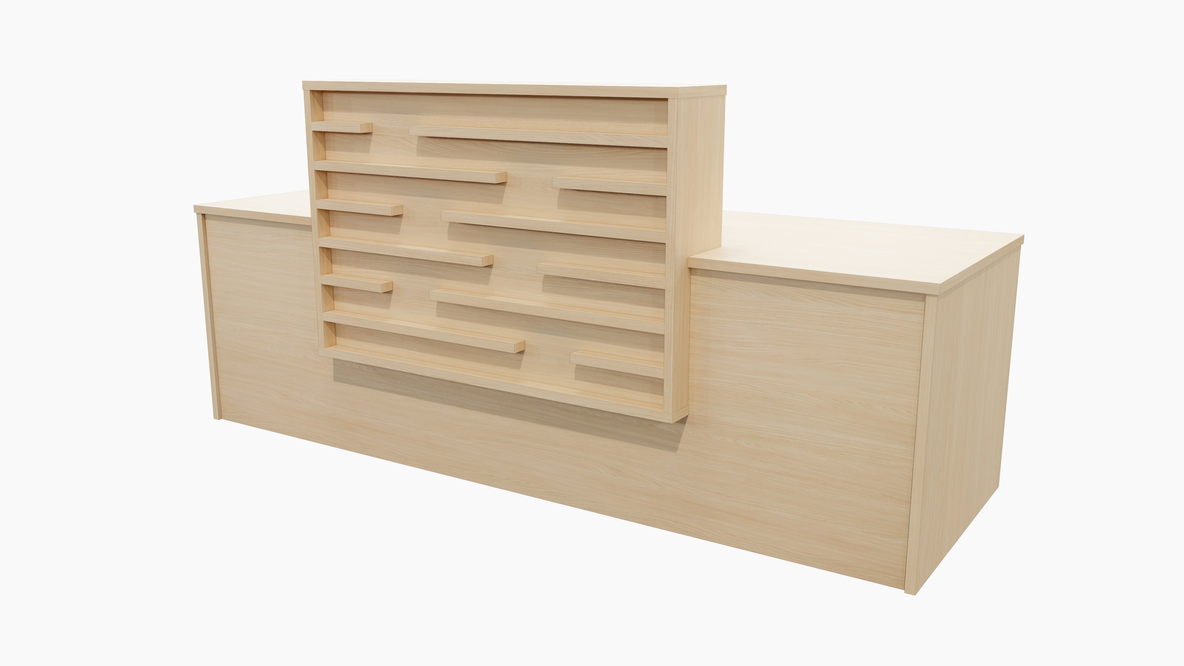 Marlborough Reception Desk Aged Ash