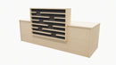 Marlborough Reception Desk Aged Ash + Black
