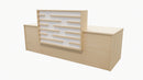 Marlborough Reception Desk Aged Ash + White