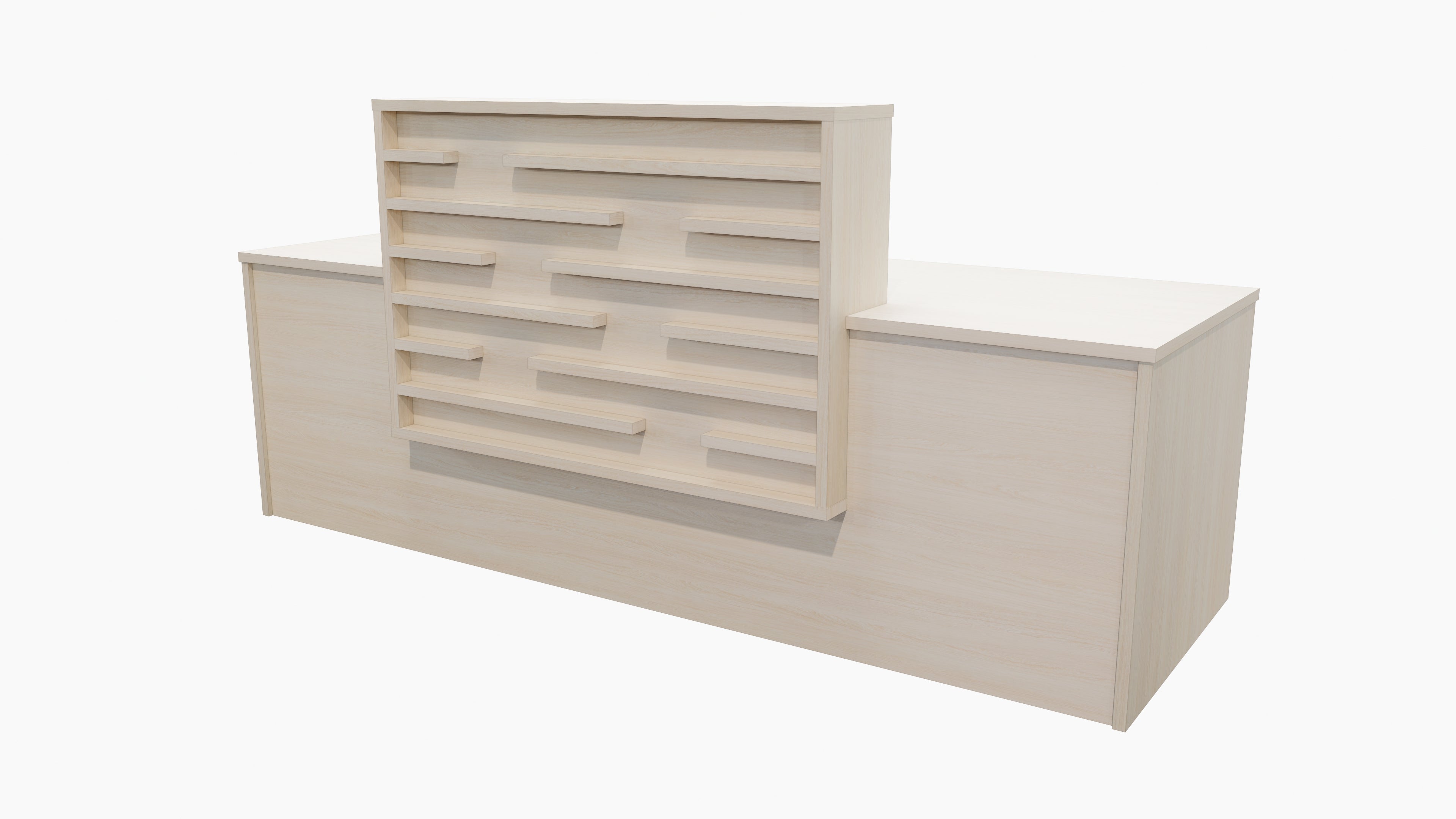 Marlborough Reception Desk Seasoned Oak