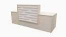 Marlborough Reception Desk Seasoned Oak + White
