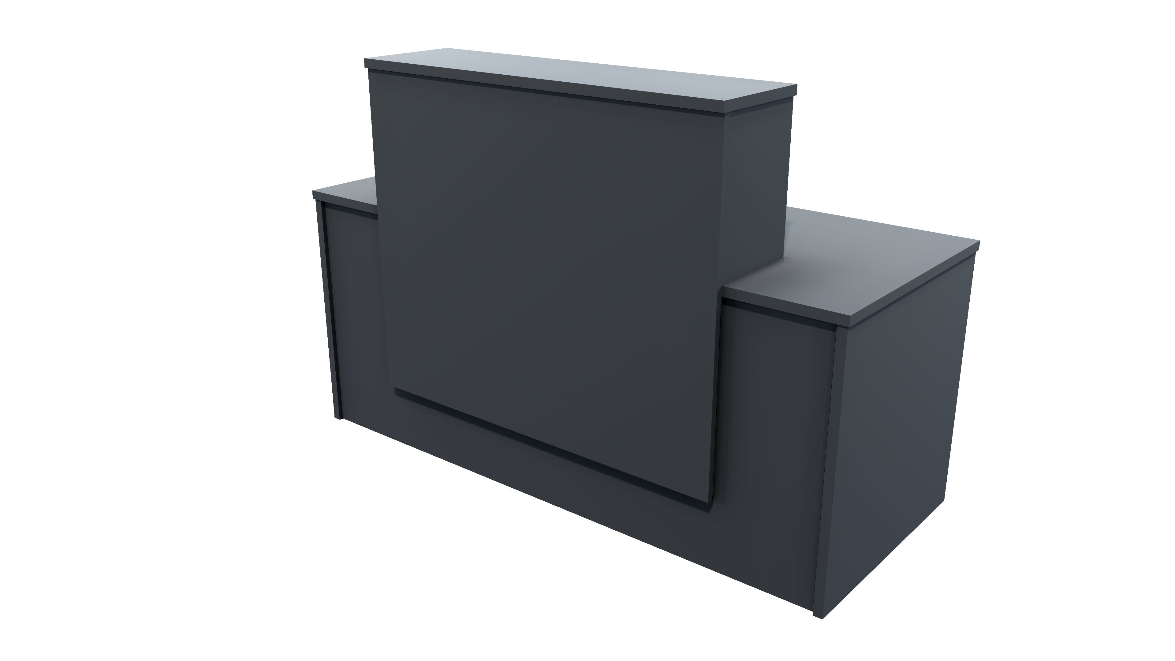 Milford Reception Desk 1700x700x1125 Carbon