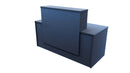 Milford Reception Desk 1700x700x1125 Char Blue