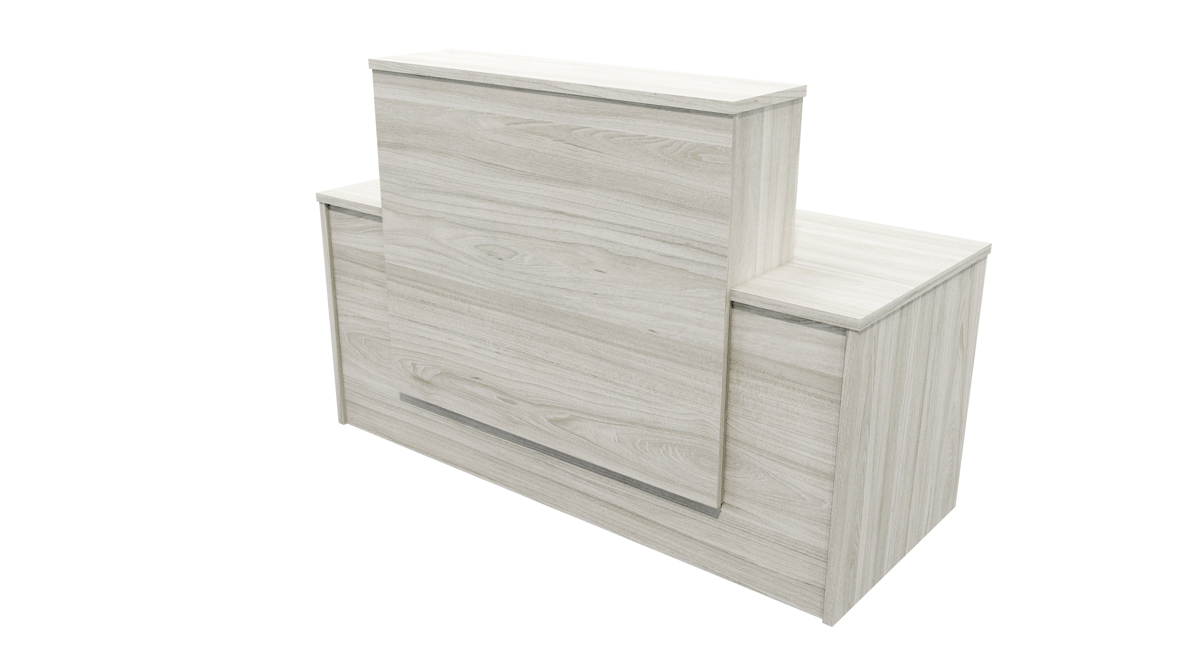 Milford Reception Desk 1700x700x1125 Coastal Elm
