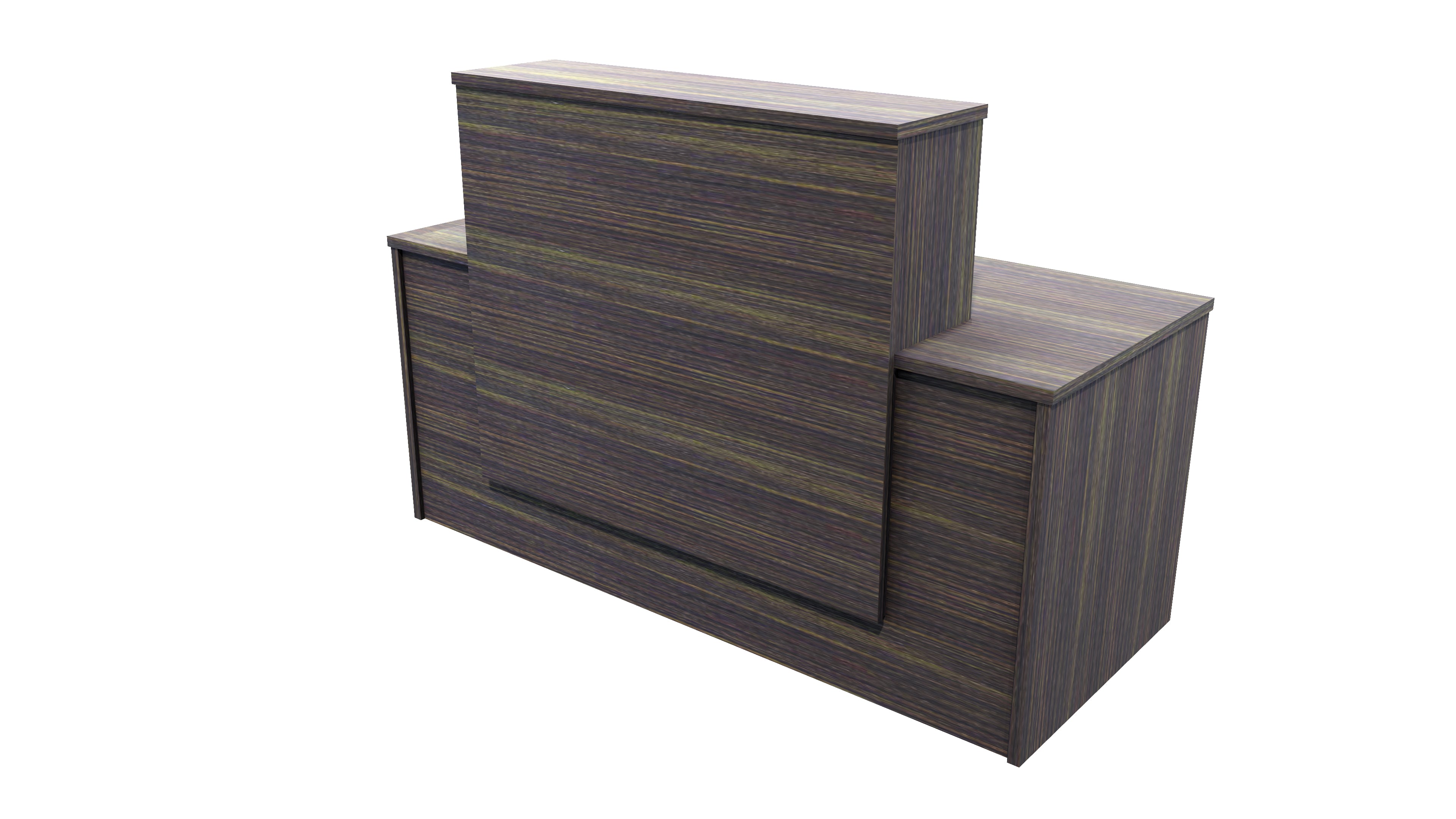 Milford Reception Desk 1500x700x1125 Dark Oak