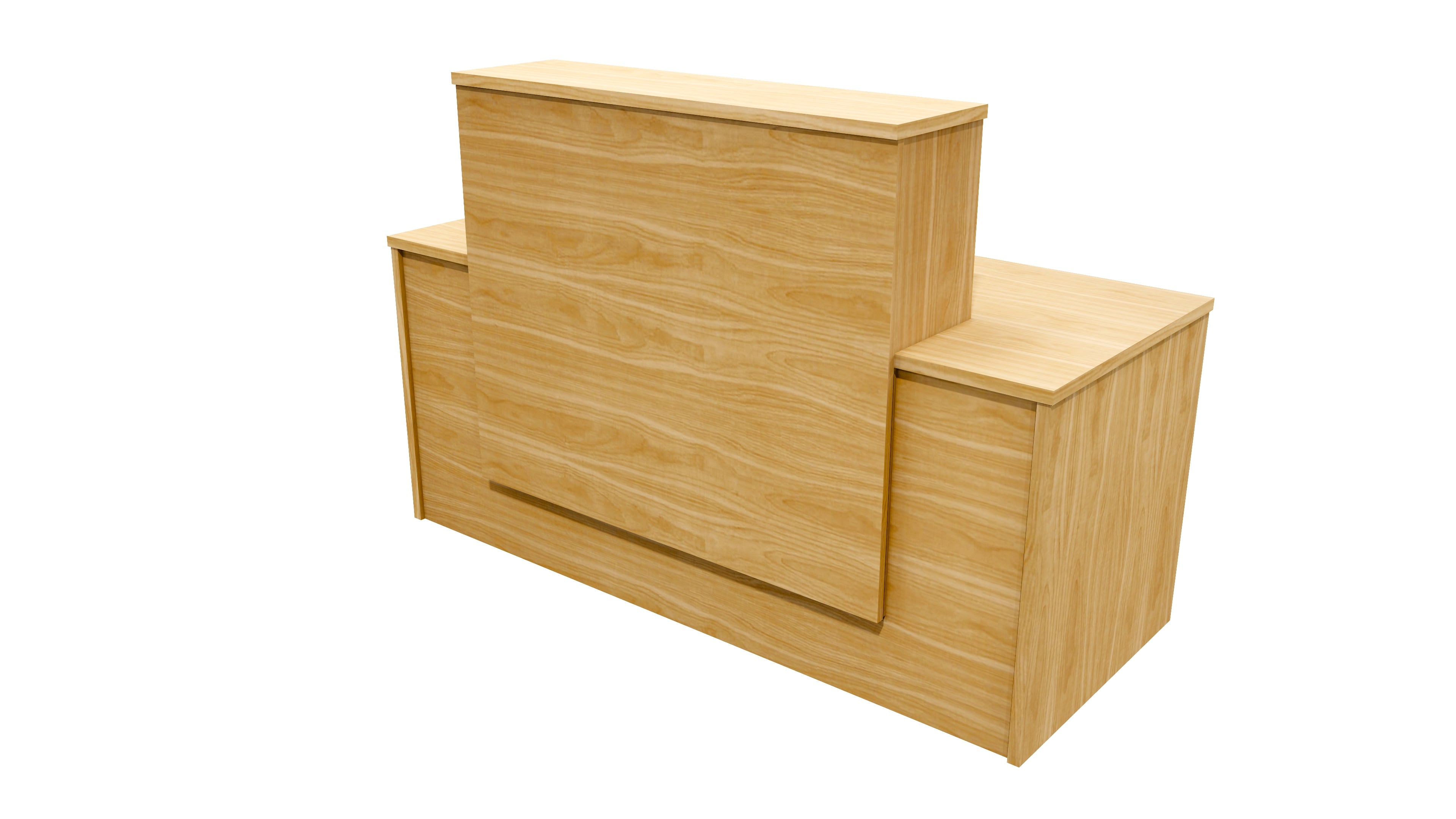 Milford Reception Desk 1700x700x1125 NZ Tawa